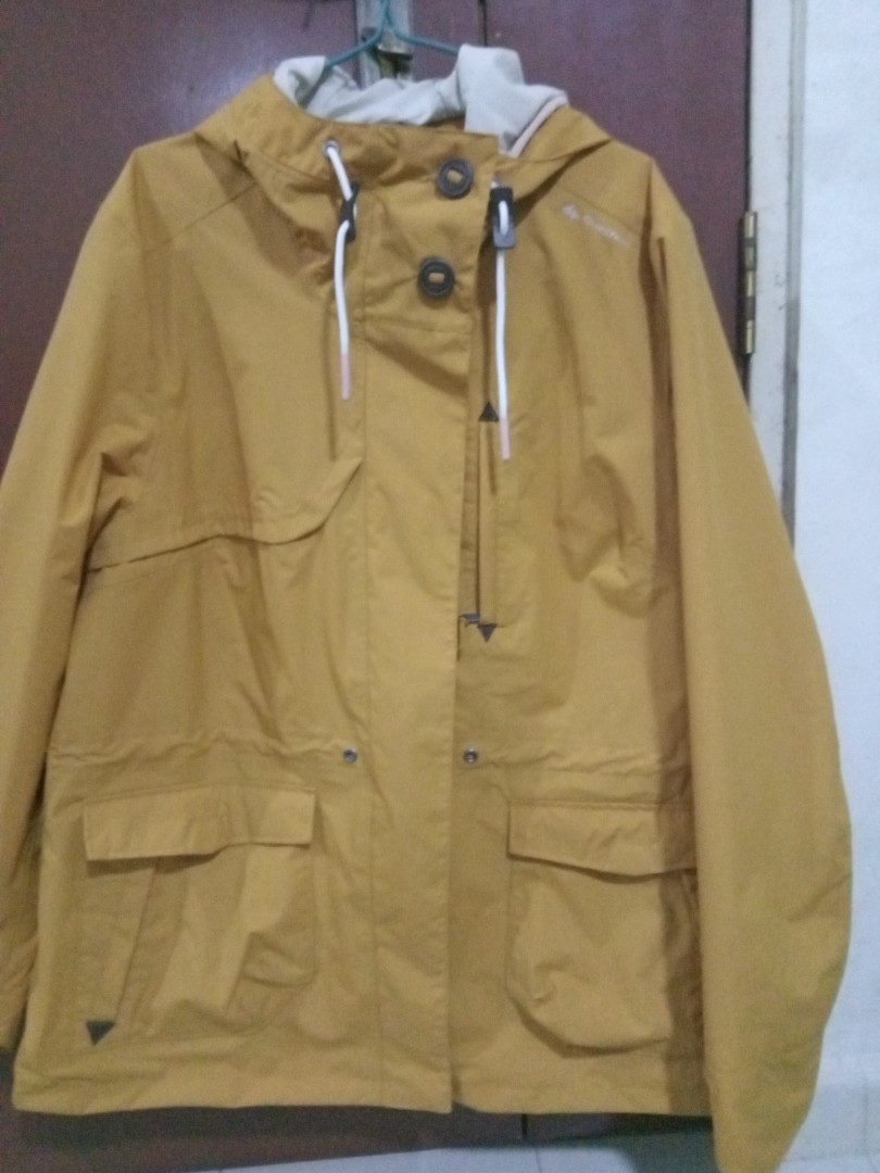 trench raincoat long de decathlon