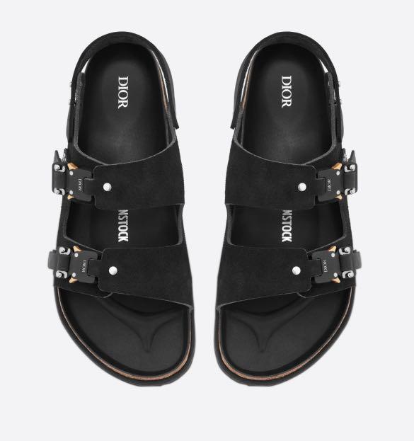 Dior X Birkenstock Milano Sandal - Black, Luxury, Sneakers