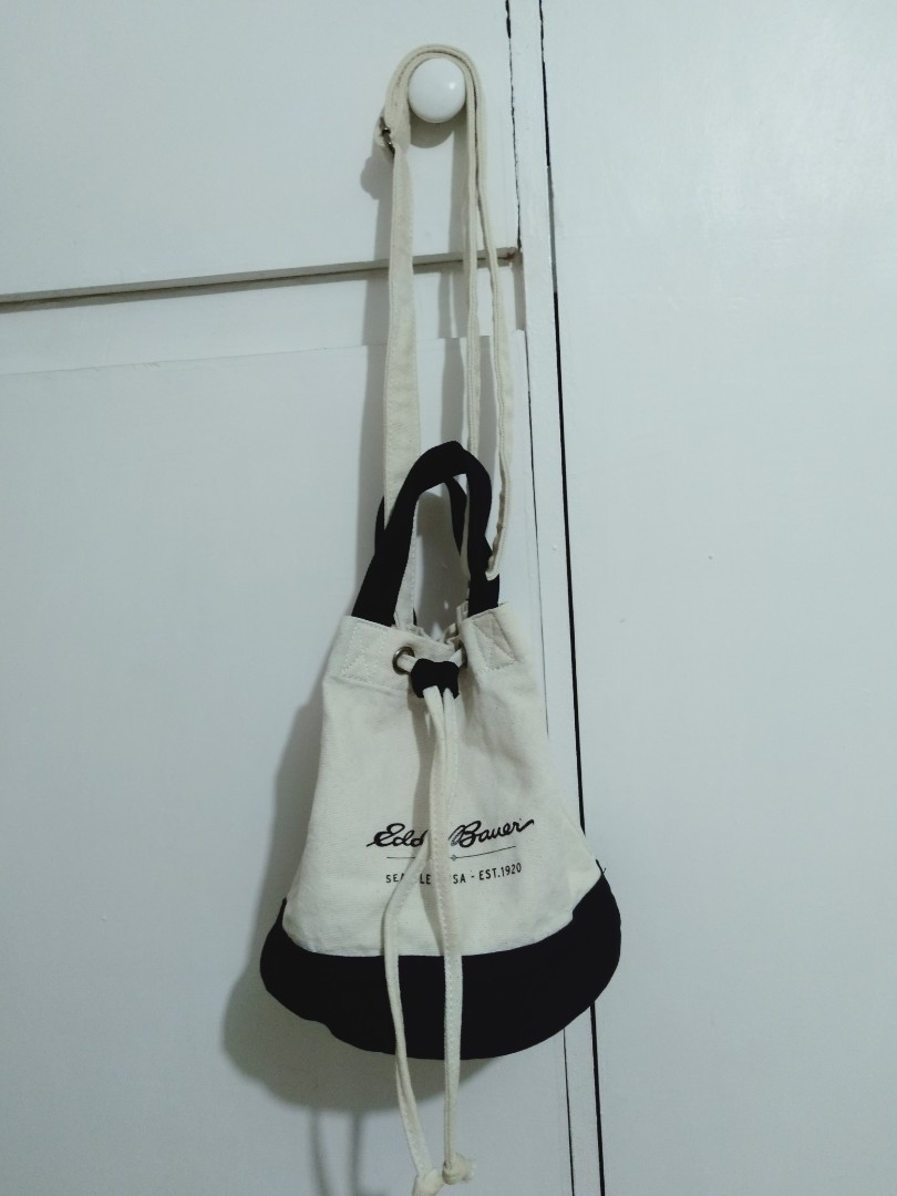 Eddie Bauer canvas bucket bafy Women s Fashion Bags Wallets Cross body Bags on Carousell