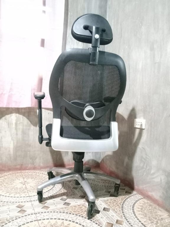 Ergodynamic EHC420 Tilting Mesh Office Chair with Headrest HEAVY DUTY