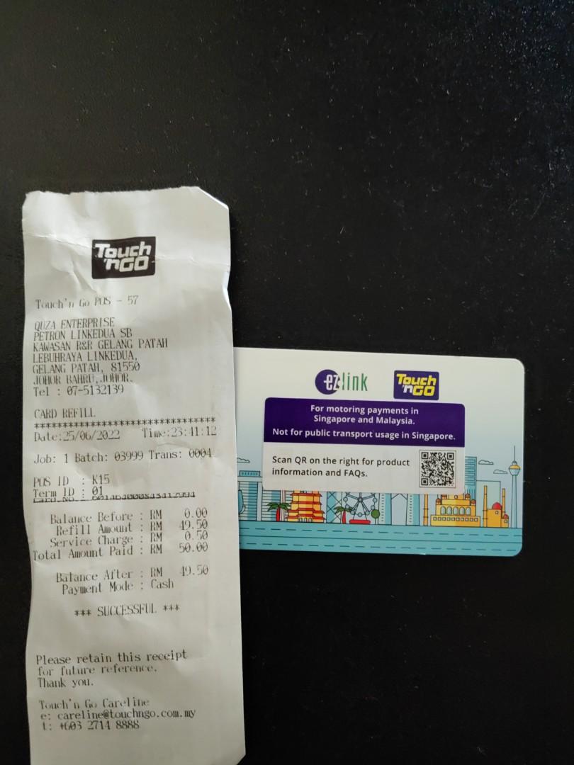 Ezlink x Touch and go card With Rm 49.50, Hobbies & Toys, Travel ...