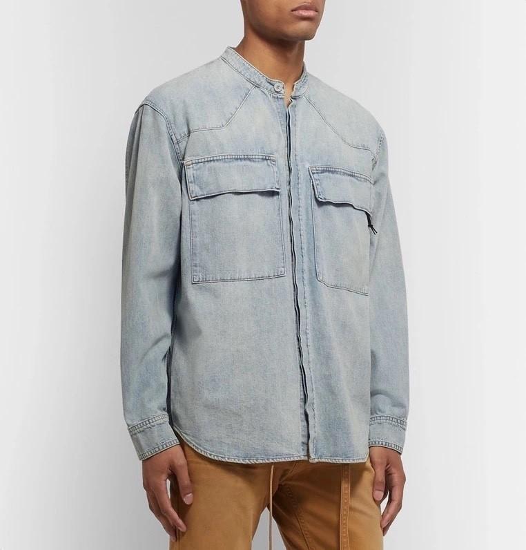 Fear of god denim shirt store