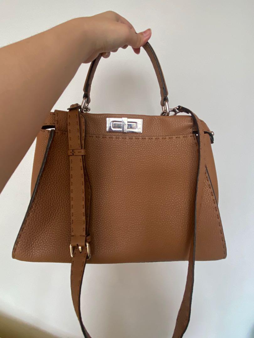Fendi outlet peekaboo tan