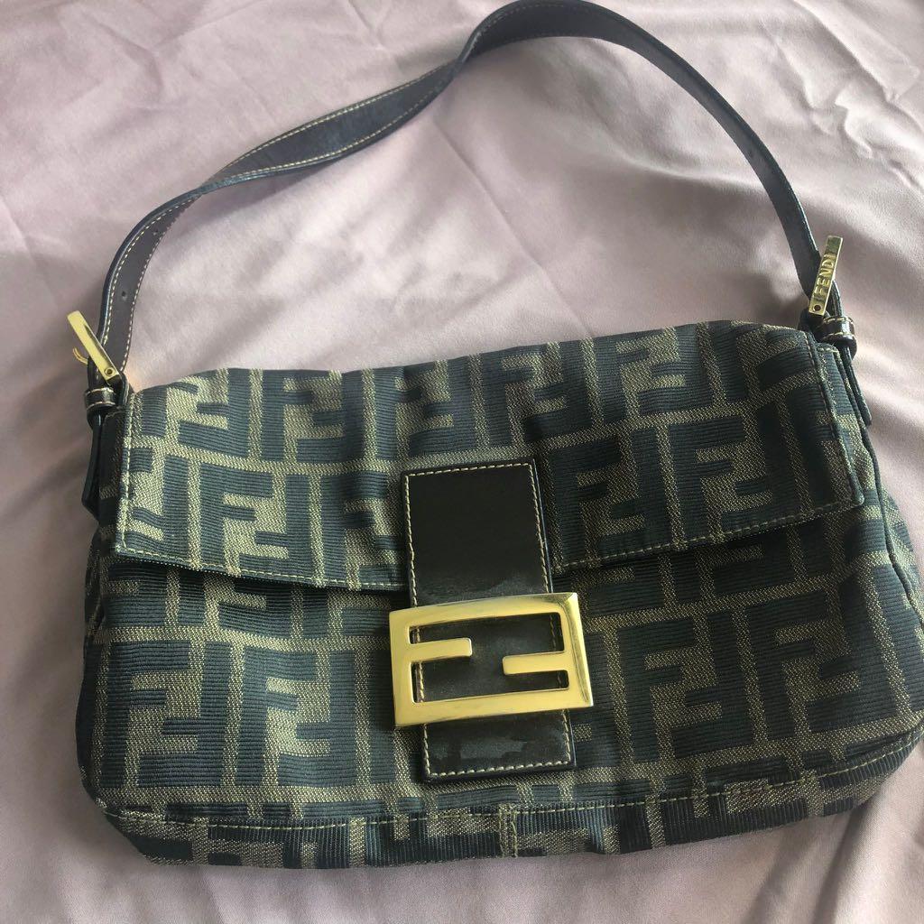 Extremely Rare Fendi Zucca Gold Baguette – SFN