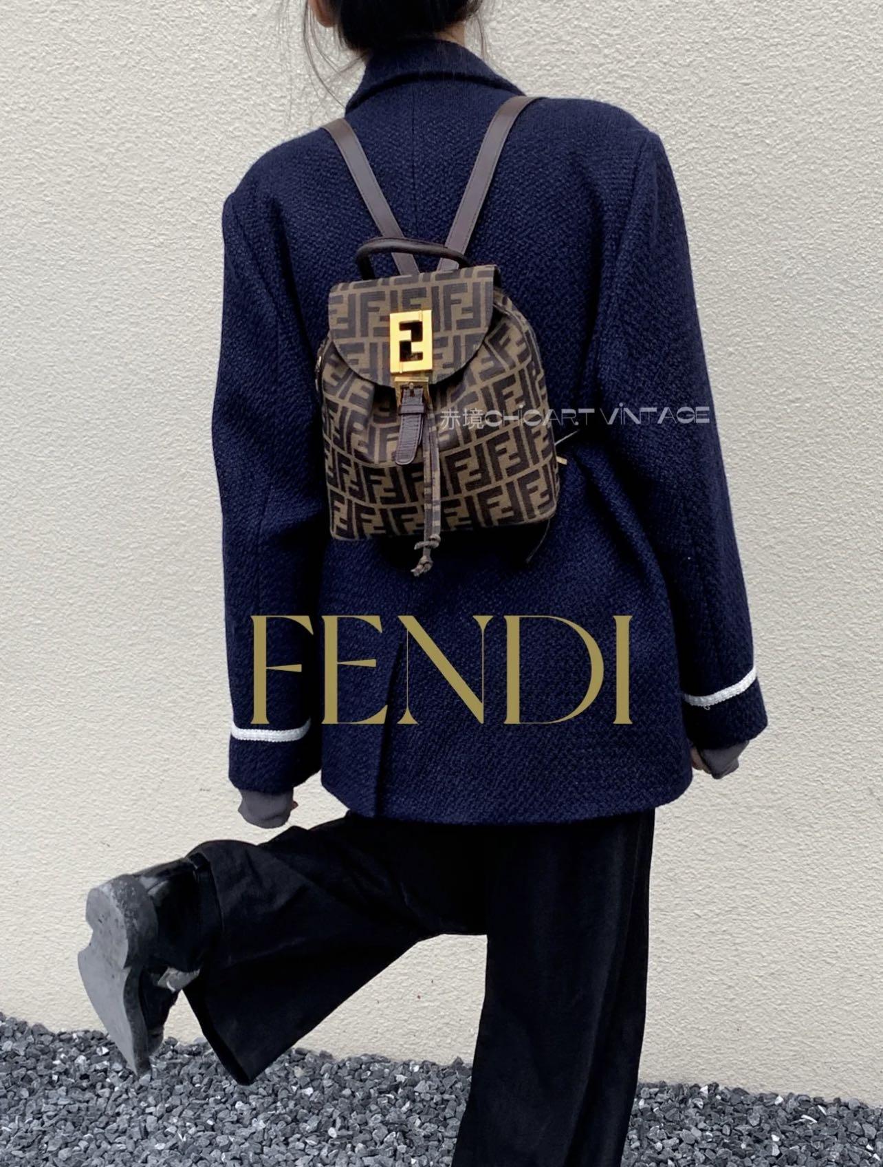 Fendi zucca print bagpack Women s Fashion Bags Wallets