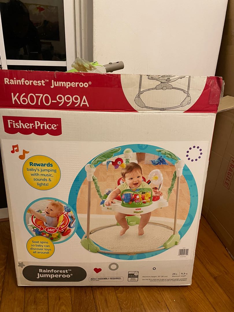 Fisher Price Rainforest Jumperoo Babies Kids Infant Playtime