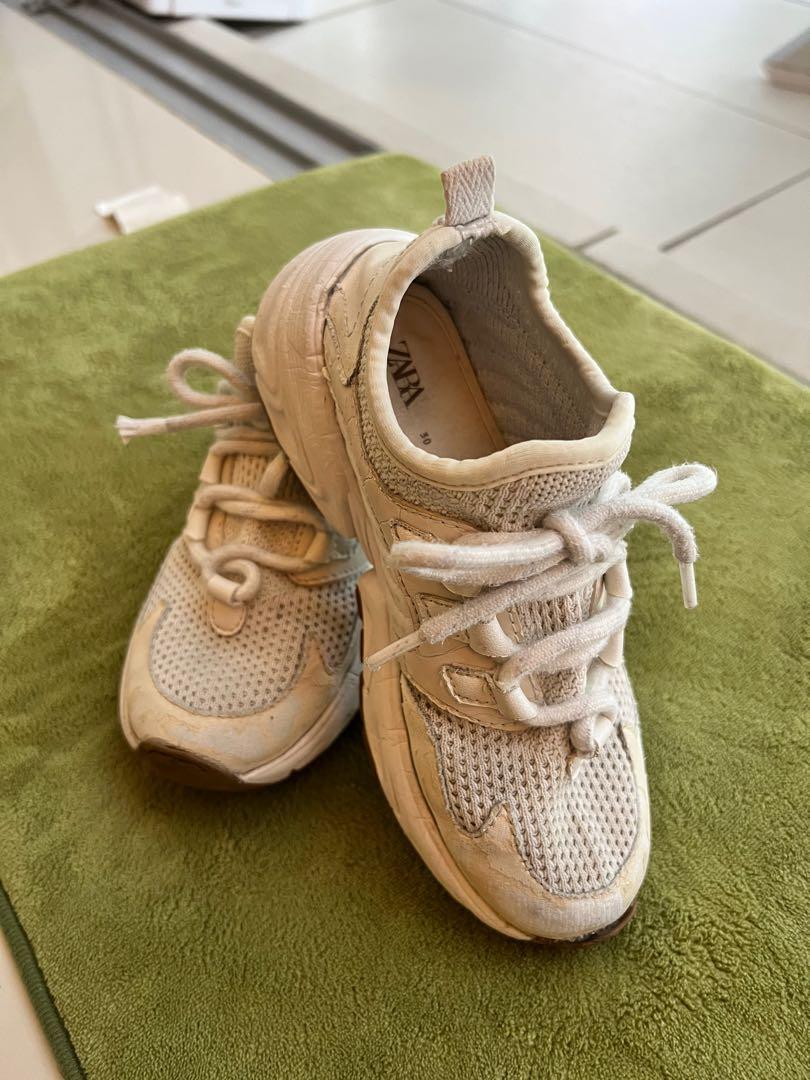 FOC Zara Boys White Slip Ins Size 30 School shoes Casual