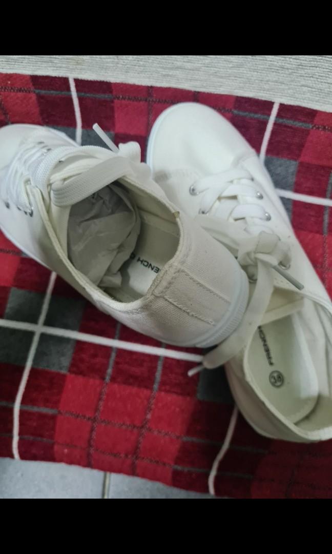 French connection hotsell white trainers
