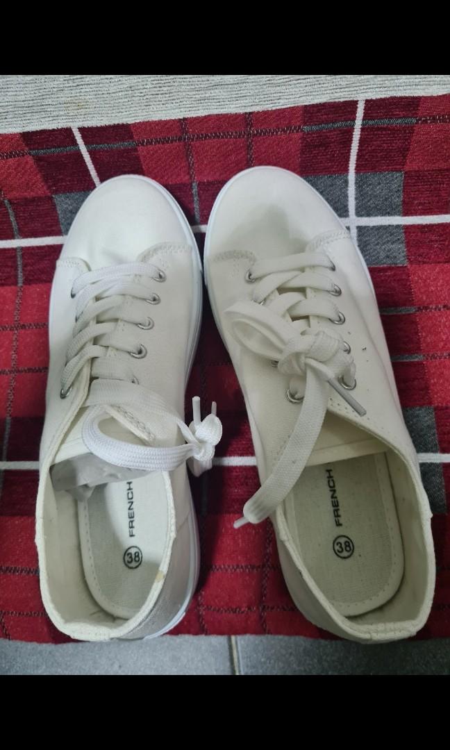French connection sales white trainers