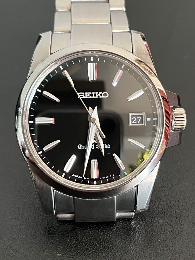 減價不議Grand Seiko SBGX055 黑面石英, 名牌, 手錶- Carousell