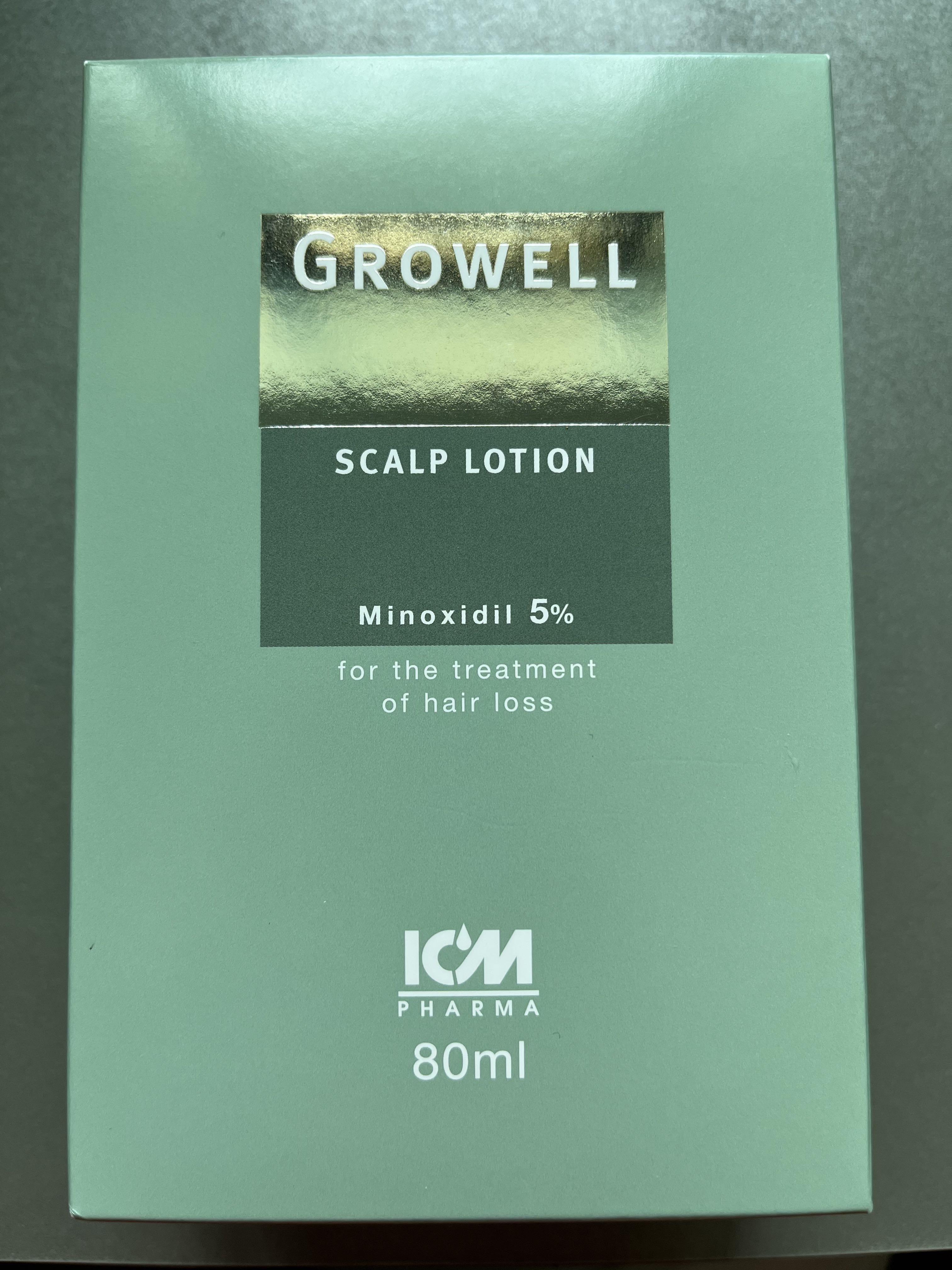 Growell Scalp Lotion Minoxidil 5 (80ml), Beauty & Personal Care, Hair