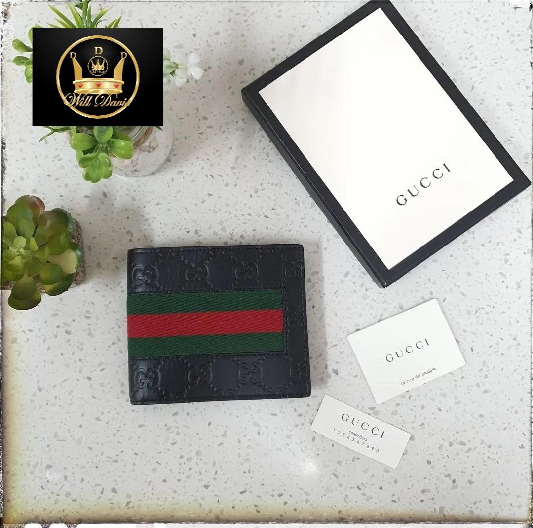 Gucci|GG Signature Web Red&Green Stripes Wallet For Men.?, Luxury, Bags &  Wallets on Carousell