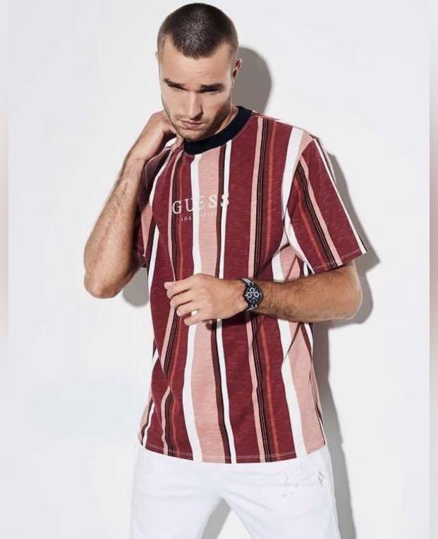 Guess oversized sayer striped tee new arrivals