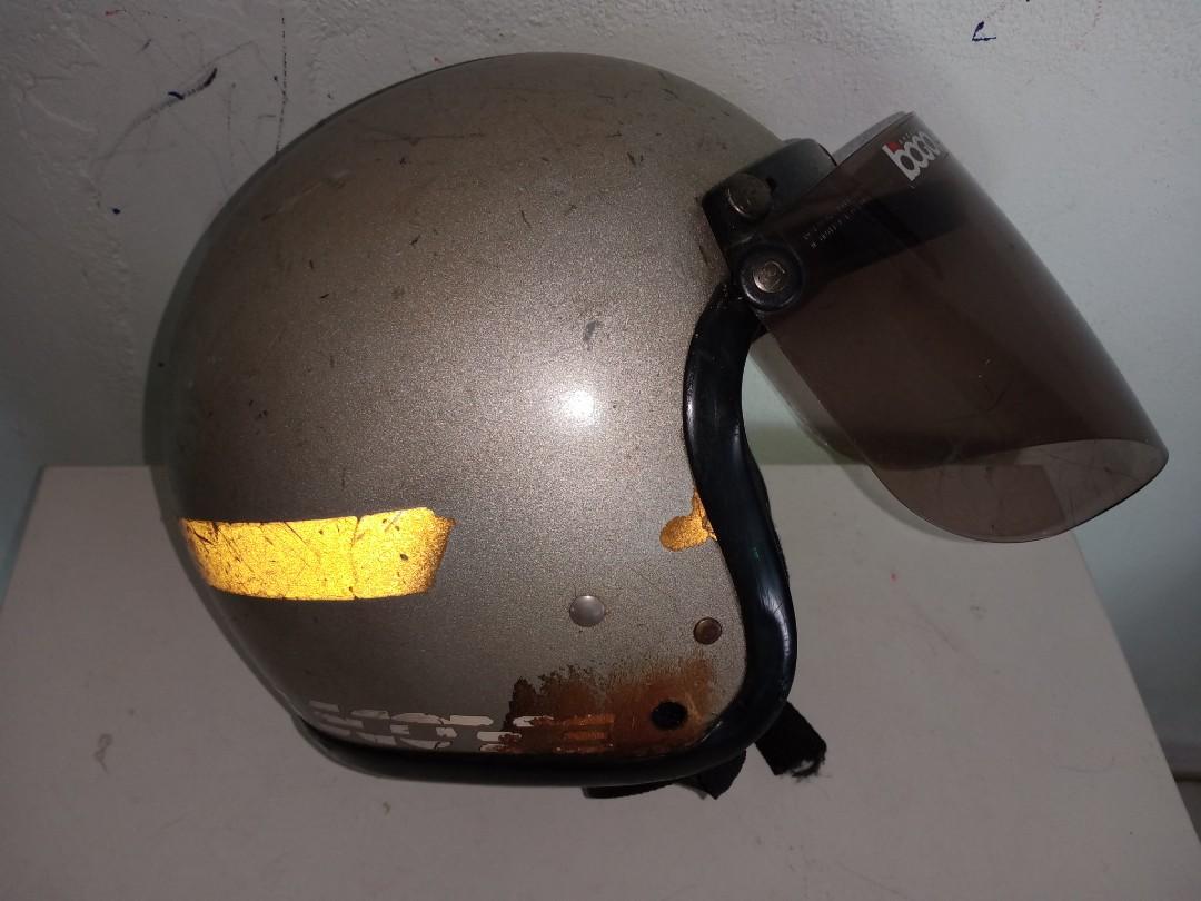 Helmet helmets fiber lama vintage scots size 59-60, Motorbikes on Carousell
