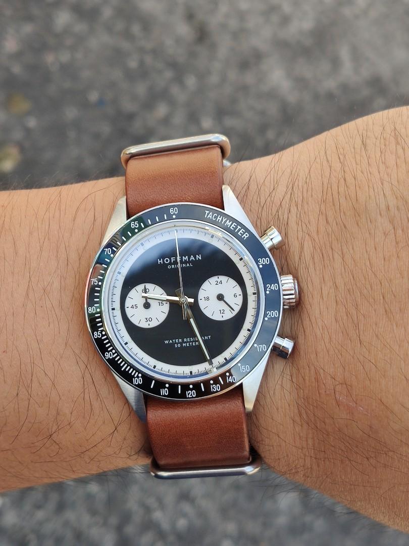 Hoffman racing 40 reverse panda. Seiko VK64 chronograph, Men's Fashion,  Watches & Accessories, Watches on Carousell