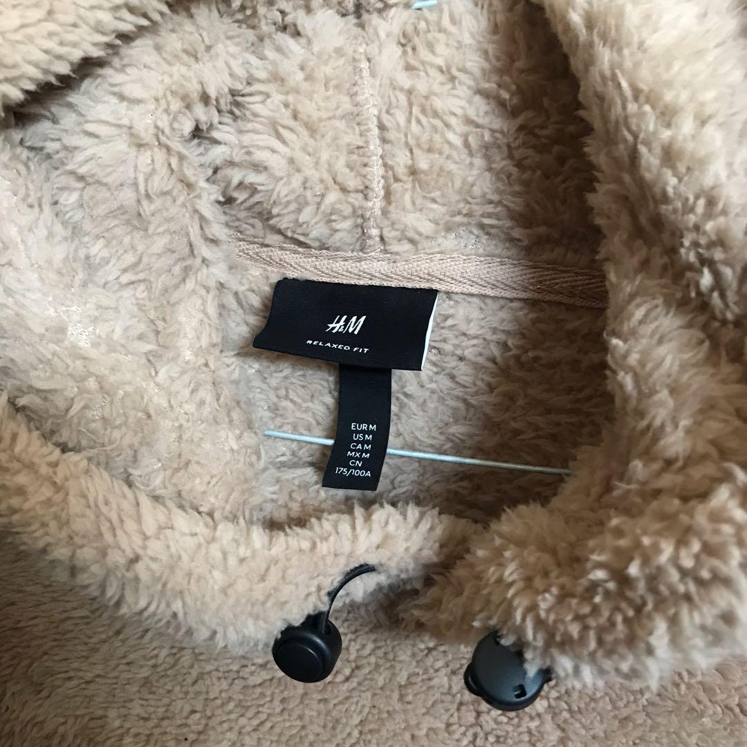 H&m sherpa hoodie hot sale