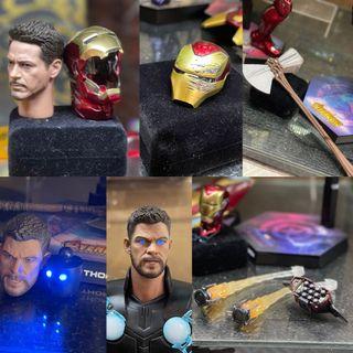 Hot Toys Ironman Thor Headsculpt and Accessories