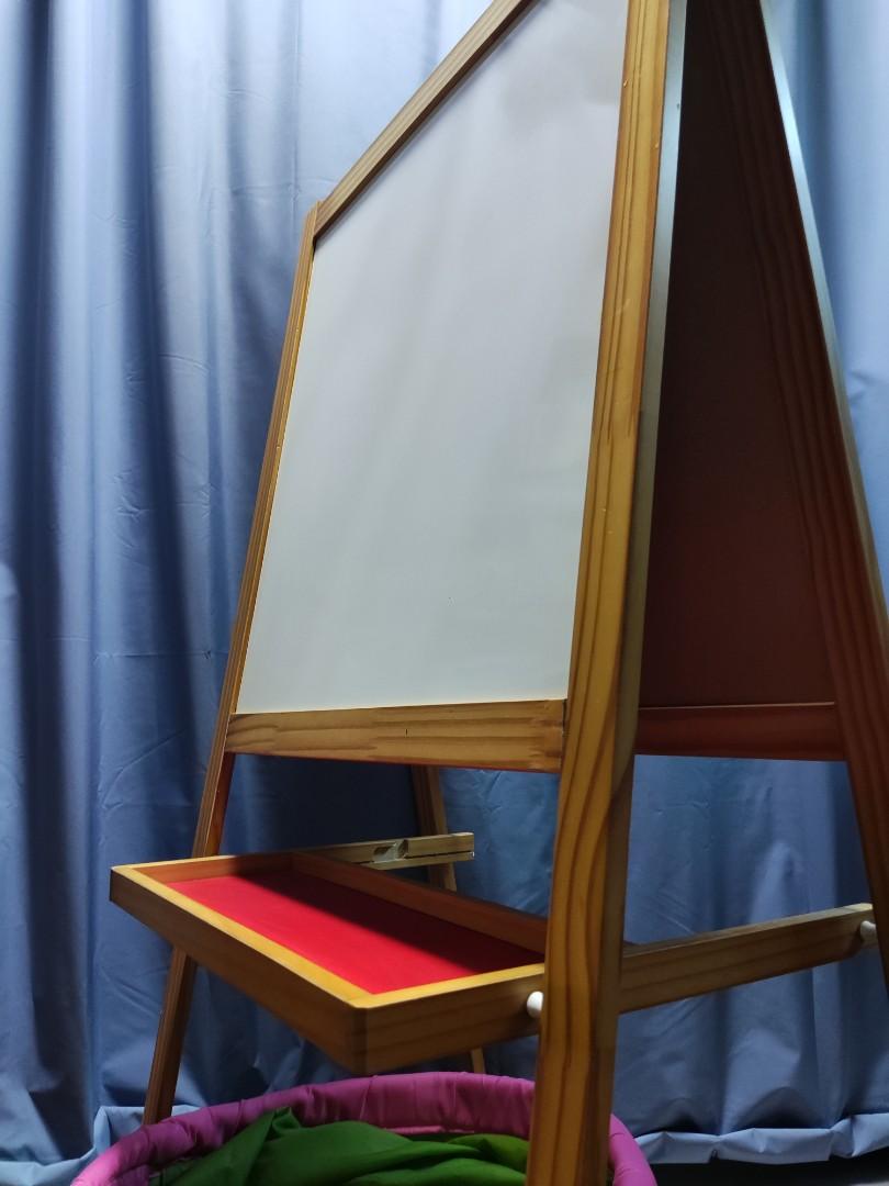 Ikea easel whiteboard blackboard free tunnel, Babies & Kids, Baby