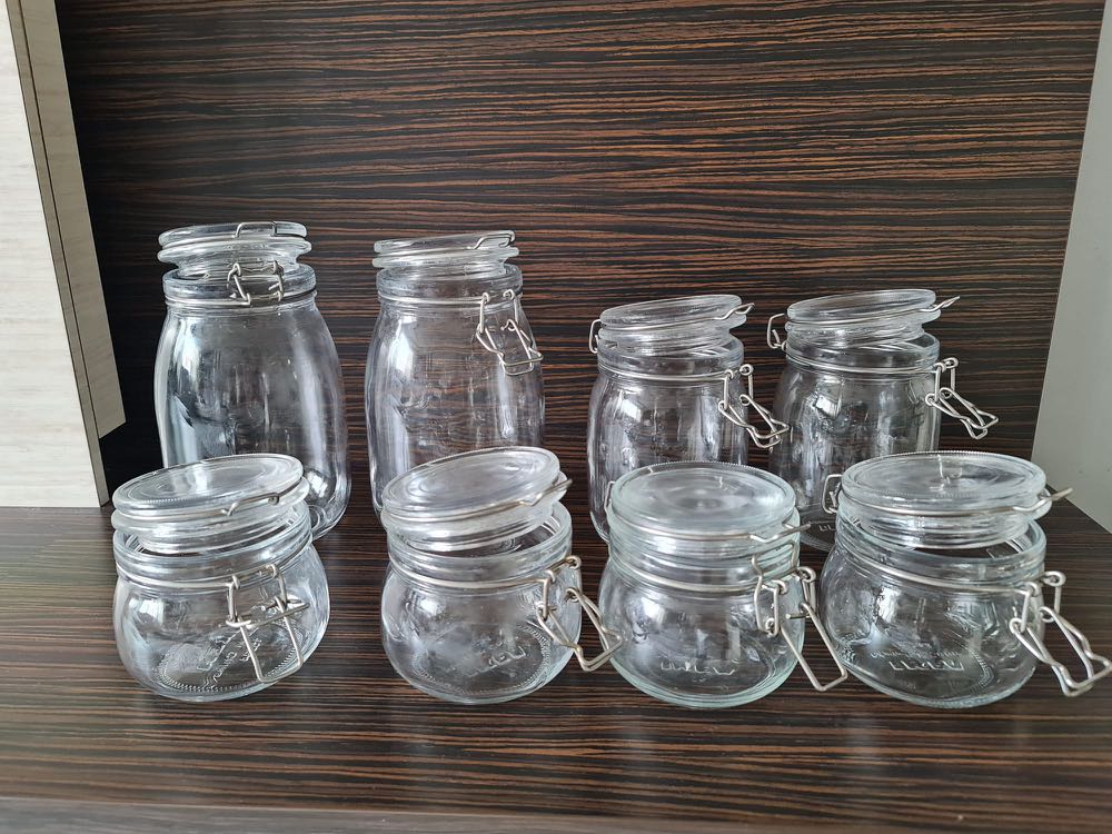 Ikea glass Storage containers, Furniture & Home Living, Kitchenware