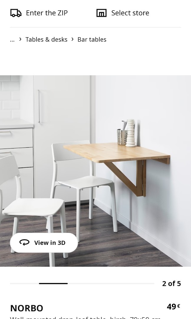 IKEA Norbo Side Table, Furniture & Home Living, Furniture, Tables ...