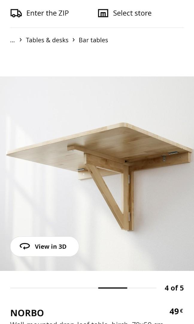 IKEA Norbo Side Table, Furniture & Home Living, Furniture, Tables ...