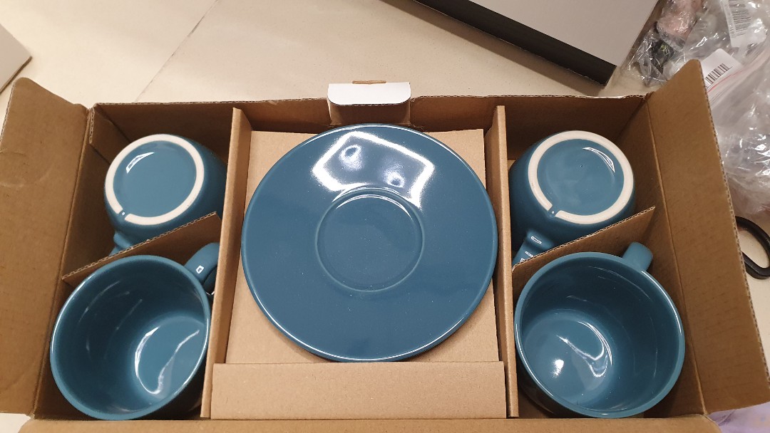 Ikea tea set 4cups and saucers, Furniture & Home Living, Kitchenware