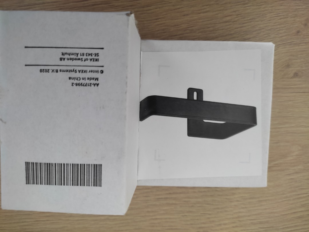 IKEA toilet paper holder (Black) NEW in the box, Furniture & Home