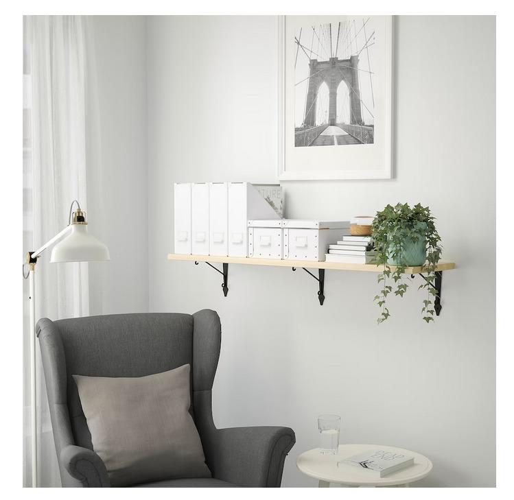 IKEA TRANHULT shelf + 3 SANDSHULT Bracket, Furniture & Home Living