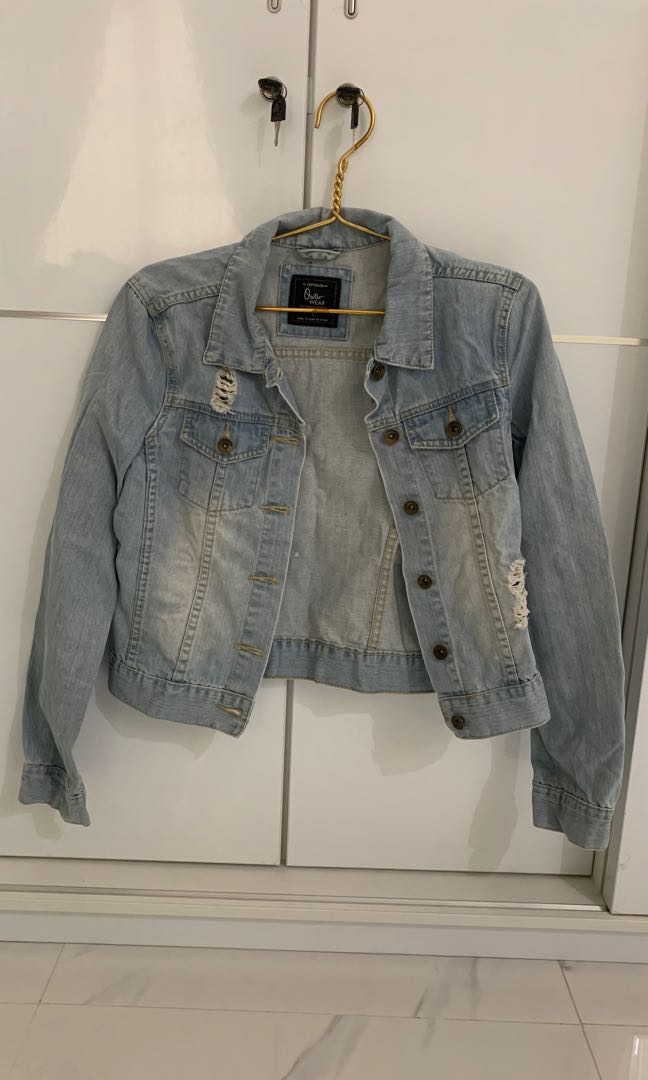 Jacket jeans Cotton On, Fesyen Wanita 