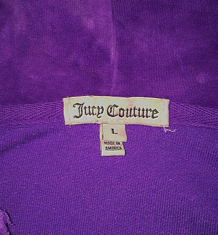 Juicy couture velour purple rhinestone jacket pre-loved/y2k/mcbling ...