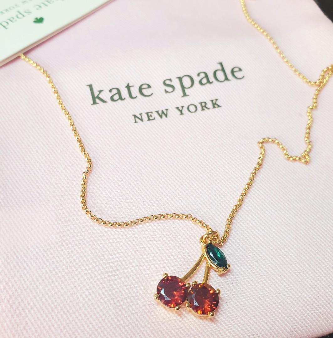 Kate spade cherry necklace, Women's 