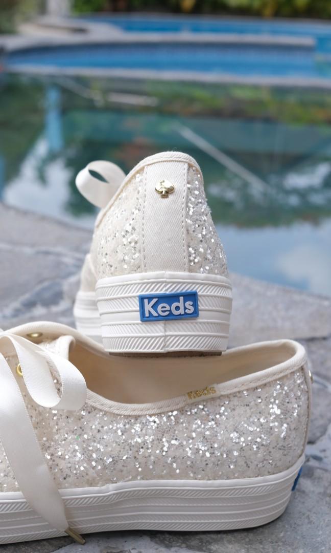 Keds x Kate Spade Wedding Shoes Edition, Women's Fashion, Footwear, Sneakers  on Carousell