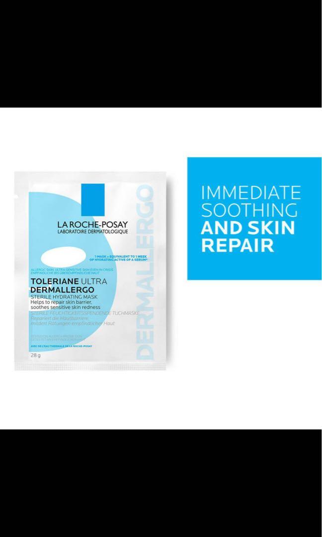 La RochePosay Intense Hydration AntiRedness Facial Sheet Mask, Beauty & Personal Care, Face