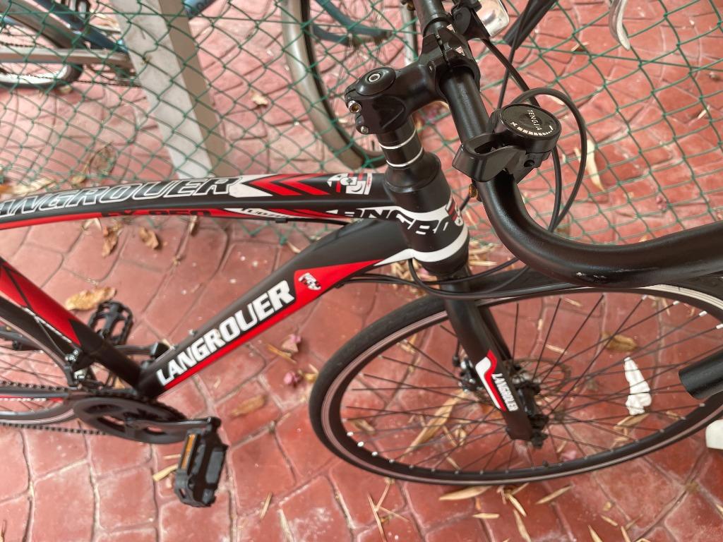 LANGROUER Speed Road Racing Bicycle [26 Inch 21 Speed Shimano Gear