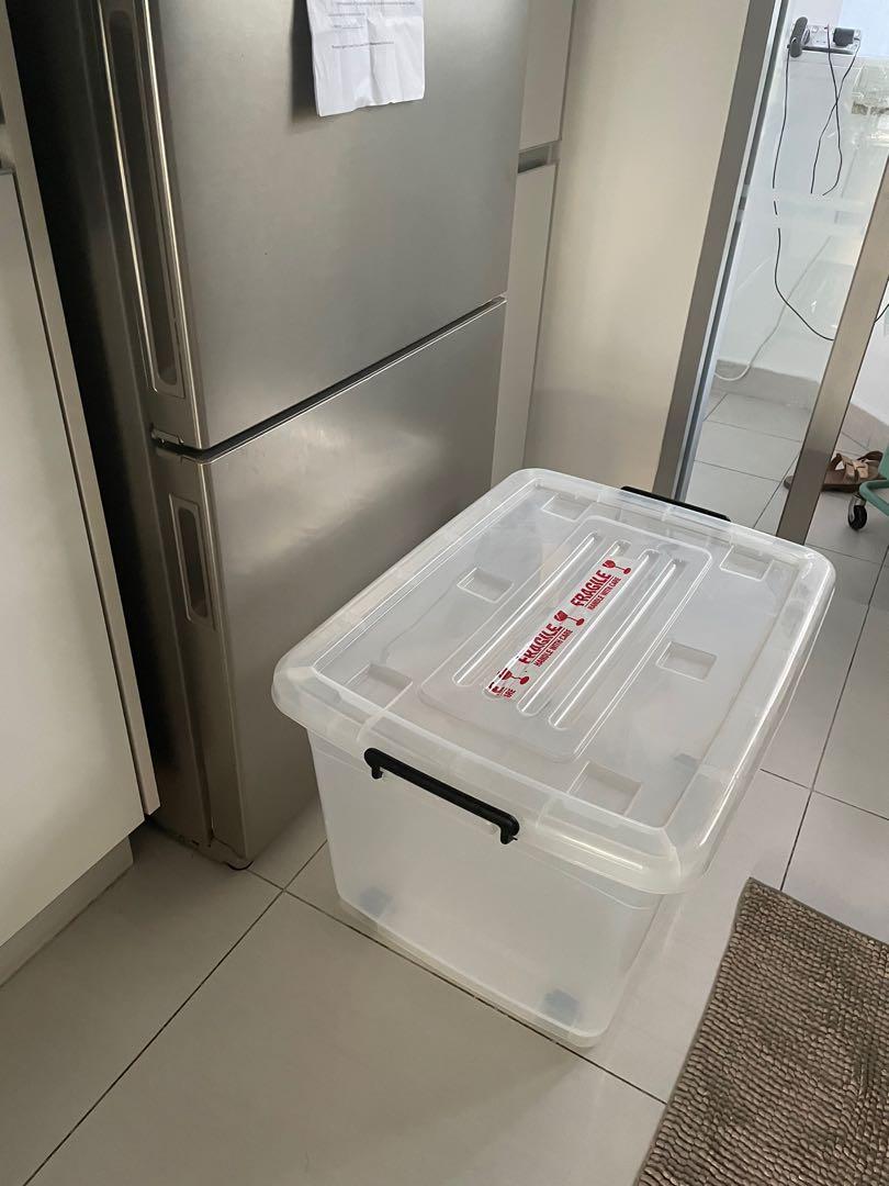 Toyogo Large size Storage boxes on wheels, Furniture & Home Living
