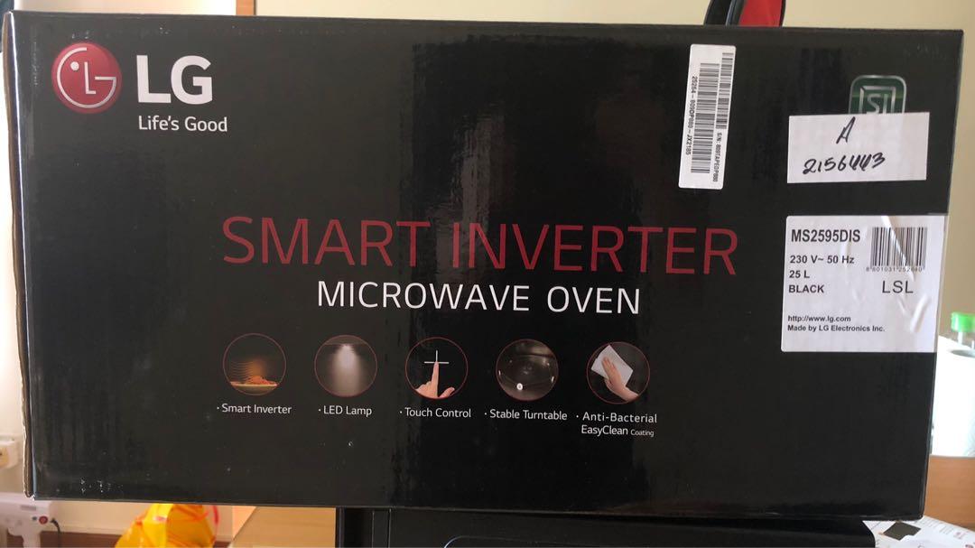 LG smart inverter microwave oven, TV & Home Appliances, Kitchen