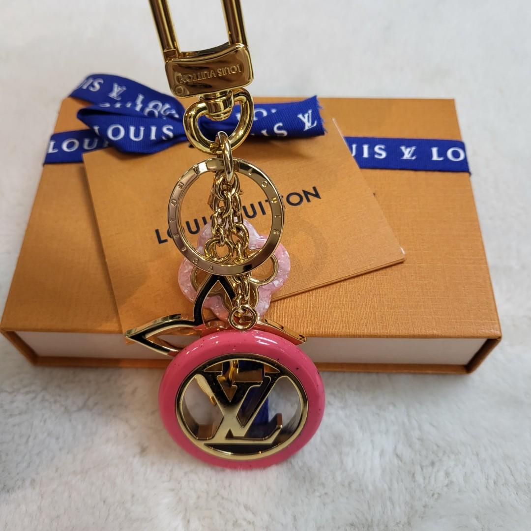 LOUIS VUITTON Colorline Brass Bag Charm Keychain Gold