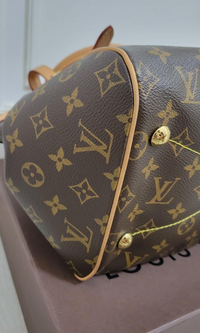 Louis Vuitton Tivoli PM Bag Monogram Canvas Brown 14.2in/36cm For
