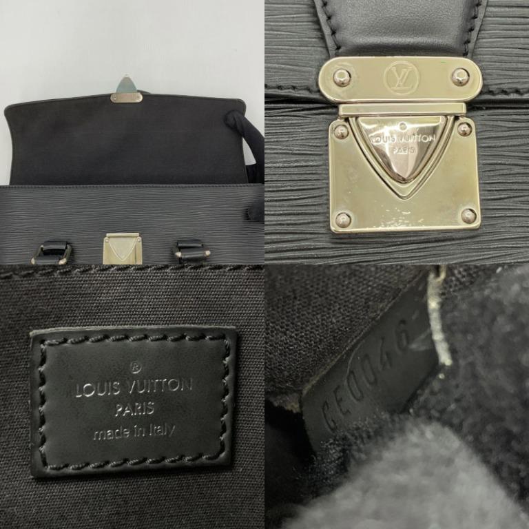 LOUIS VUITTON SEGUR PM HANDBAG IN BLACK EPI LEATHER M58822 HAND