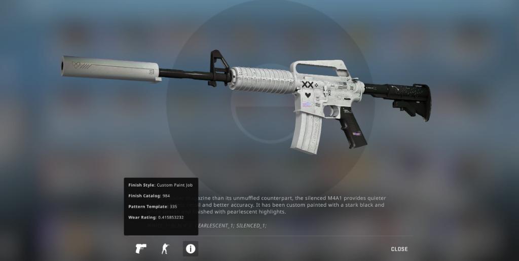 M4A1S Printstream WellWorn 0.41 Float, Video Gaming, Gaming