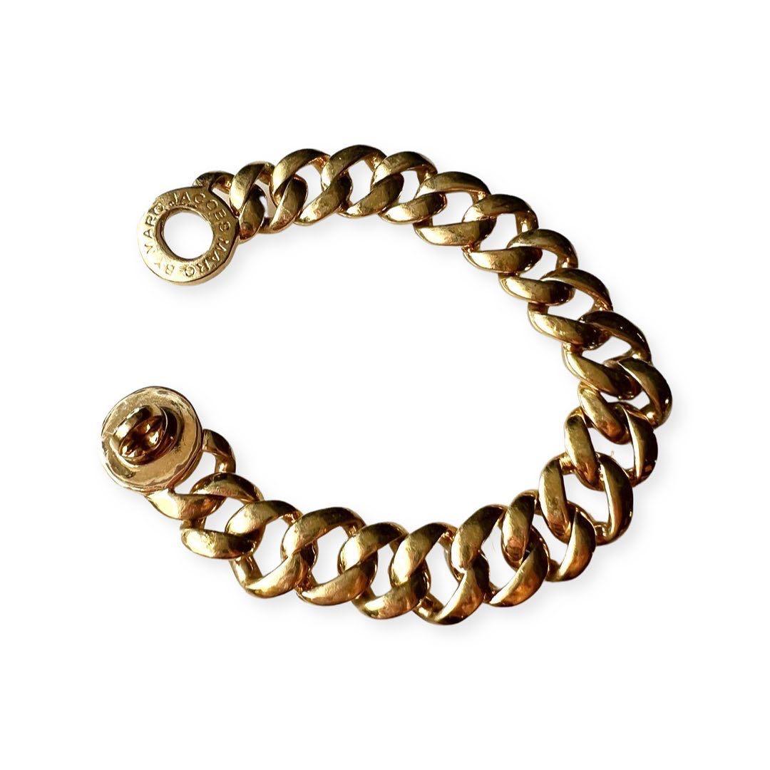 Marc Jacobs Gold Chain Link Bracelet 