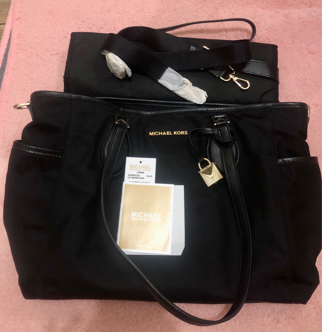 Michael kors black diaper bag online