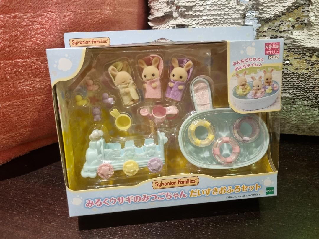 Milk Rabbit Triplets Sylvanian Families Babies Toys Dolls Figurines ...