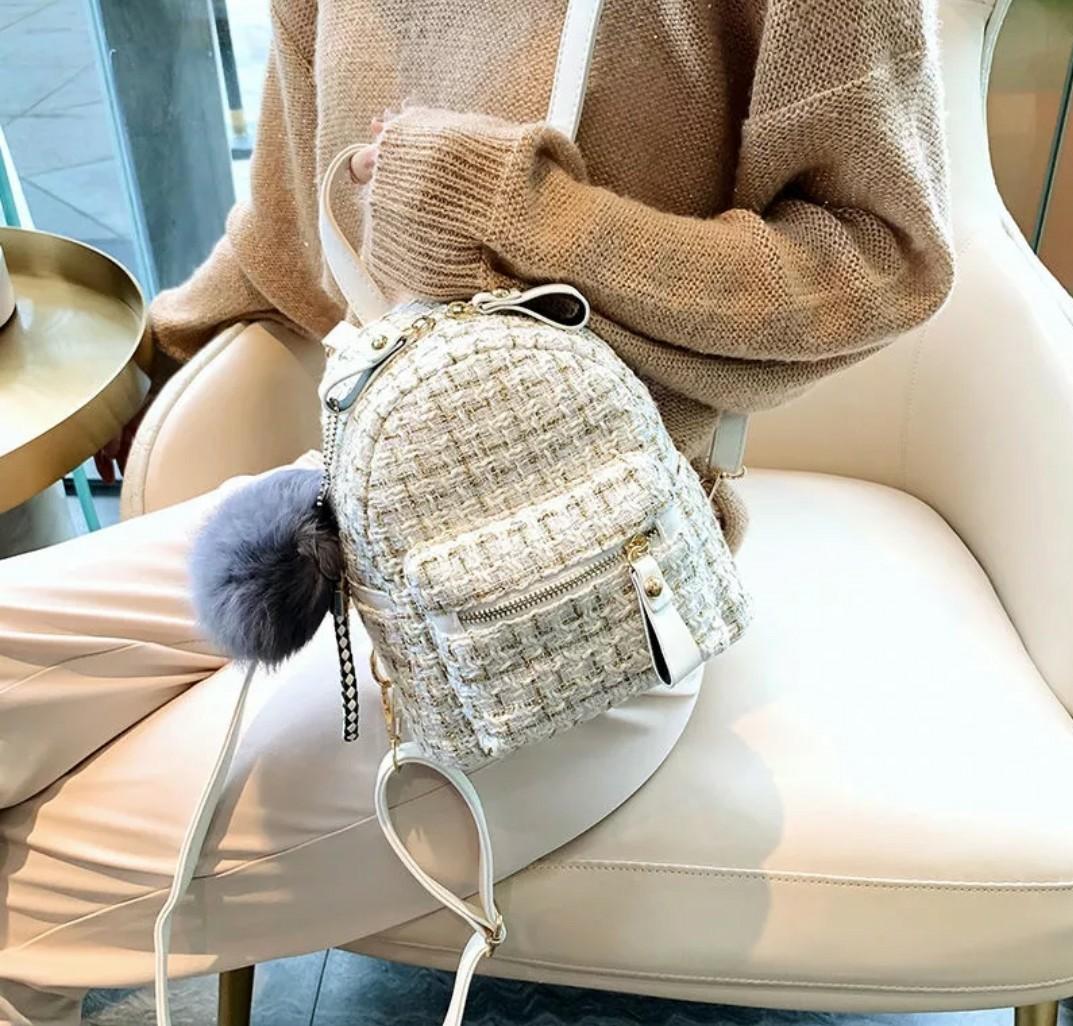 White backpack hotsell mini