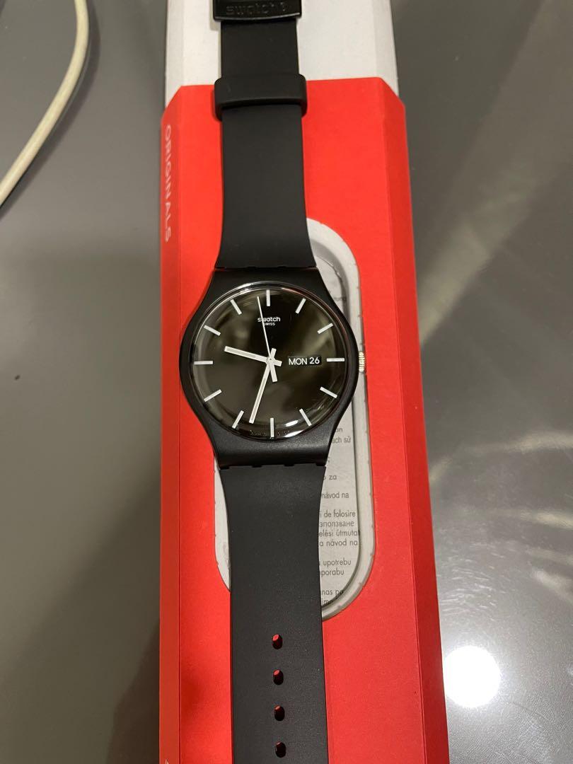 Swatch mono store black watch