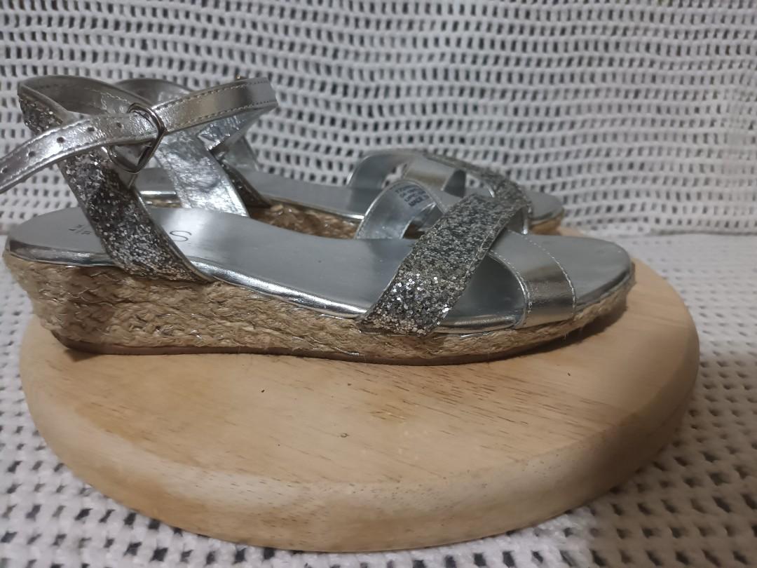 Marks and spencer silver sandals best sale