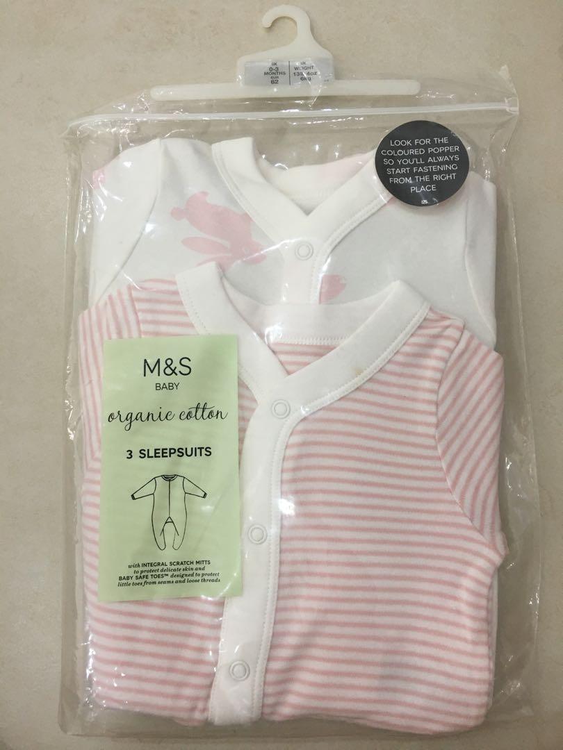 M and s baby sleepsuits top