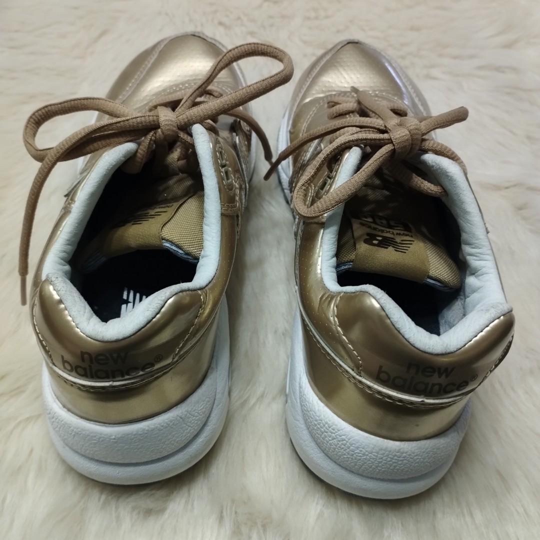 New Balance Women s Sneakers Metallic Gold Size 7