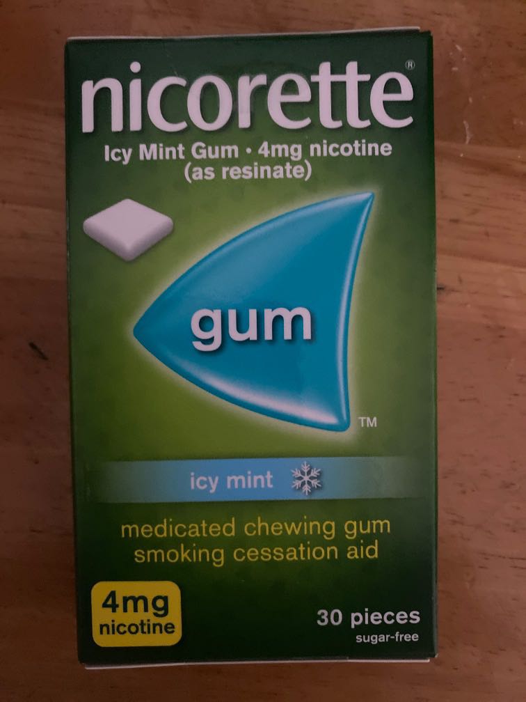Nicotine gum 4mg, Health & Nutrition, Medical Supplies & Tools on Carousell