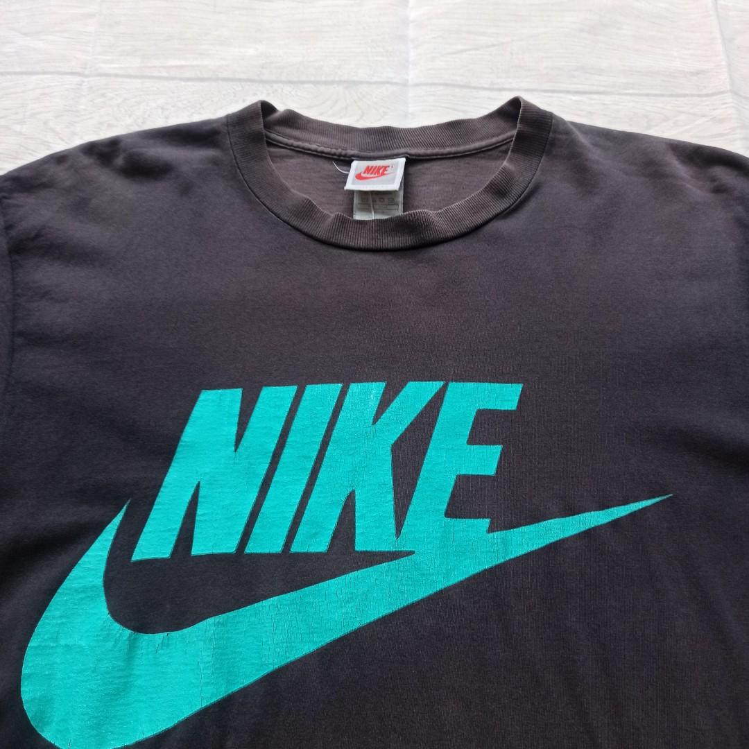NIKE Big logo t shirt made in usa 
